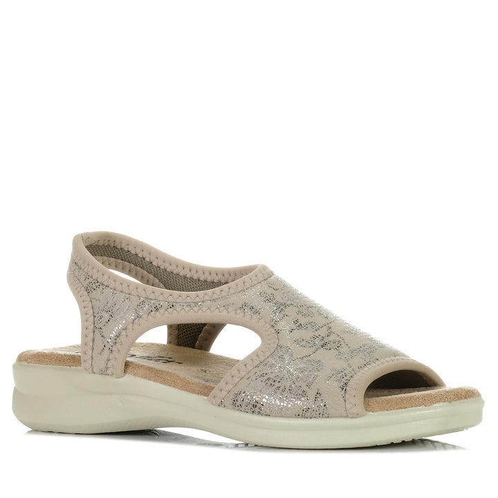 Euroflex Tuscany Beige, Womens, euroflex, flats, sandals, taupe, wide, womens