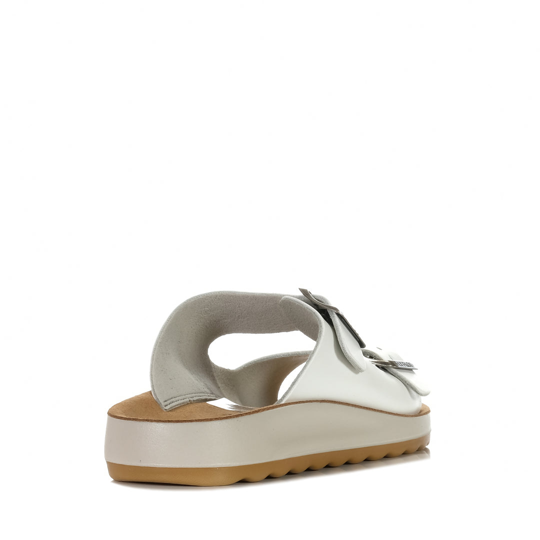 Fly Flot 77G64 2C White, Womens, flats, Fly Flot, sandals, white, wide, womens