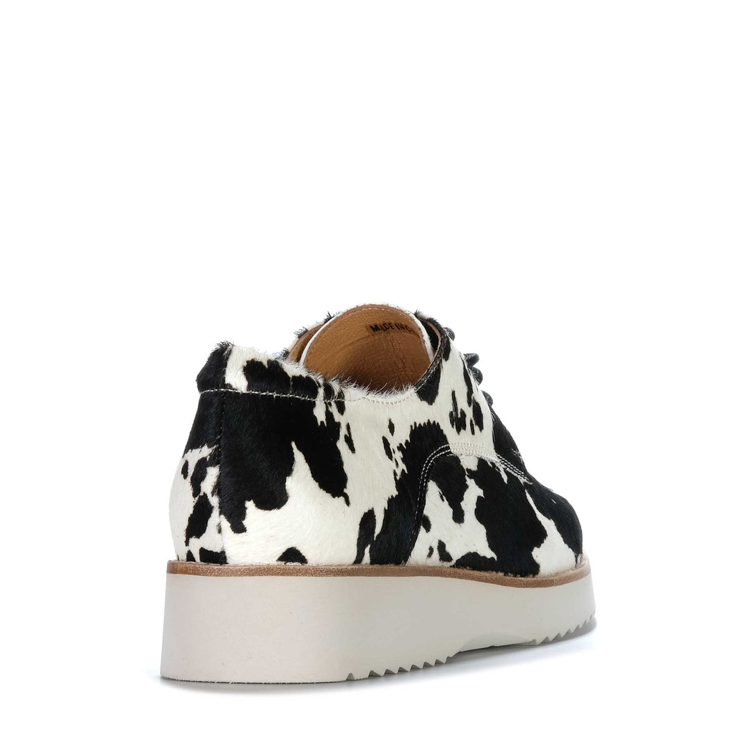 Gelato Addiction Black/White Cow Womens Shoes