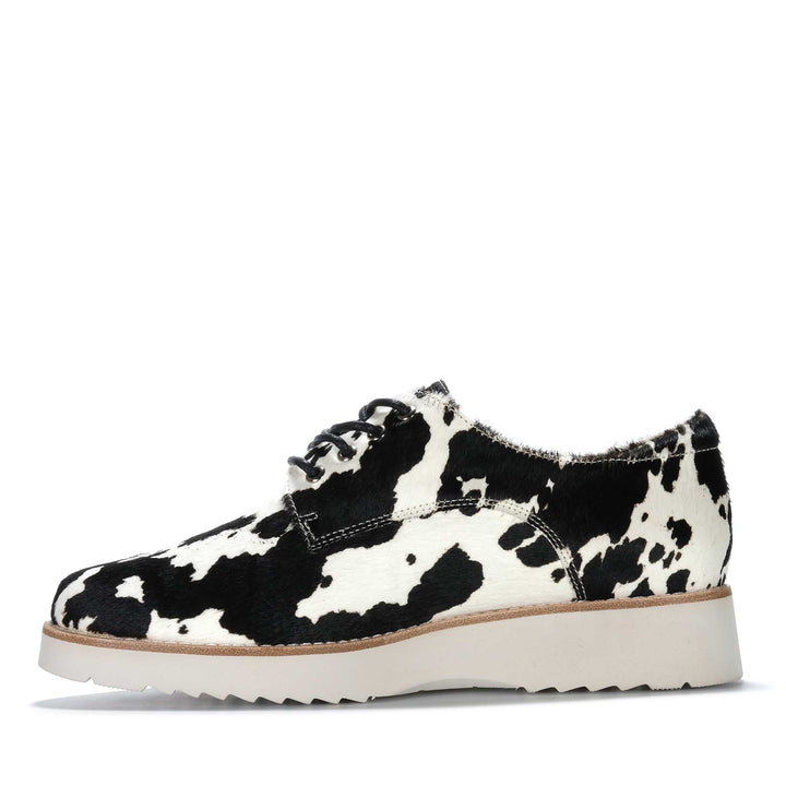 Gelato Addiction Black/White Cow Womens Shoes