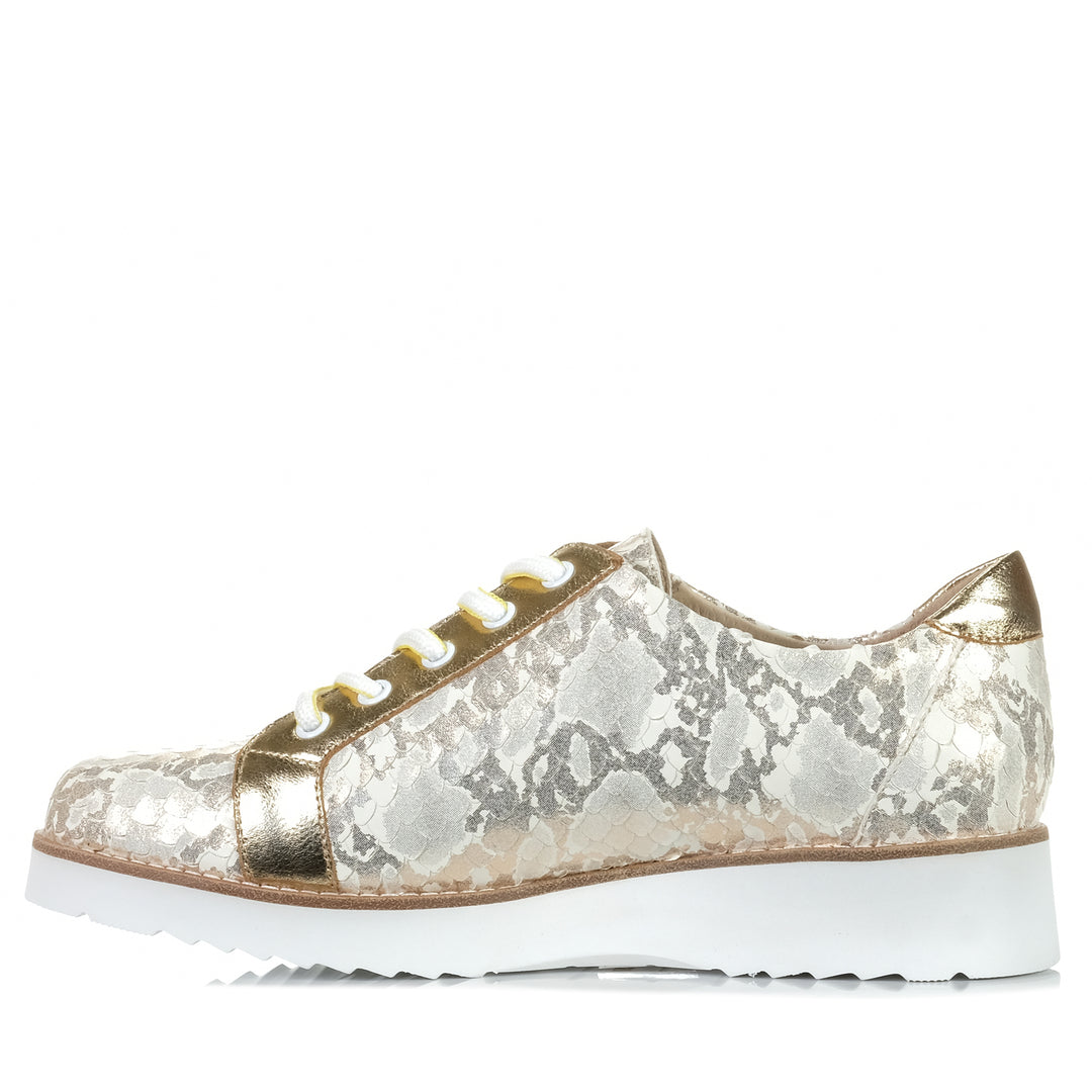 Gelato Almos Gold Mix, Womens, flats, gelato, metallic, shoes, womens