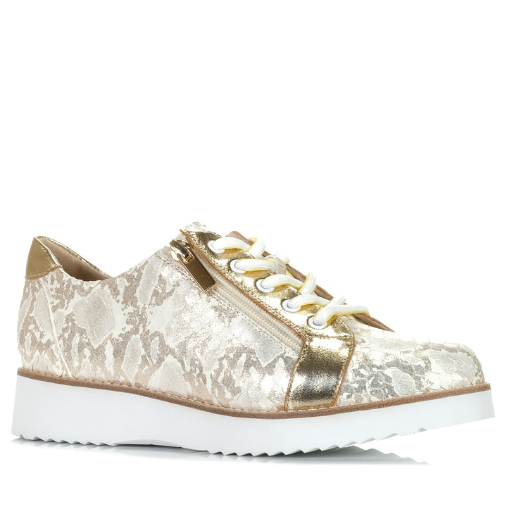 Gelato Almos Gold Mix, Womens, flats, gelato, metallic, shoes, womens