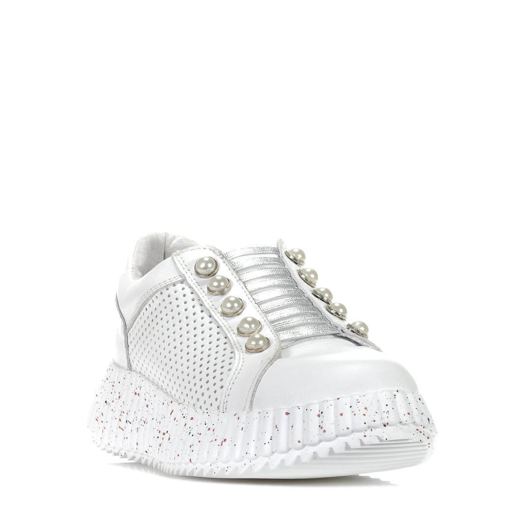 Gelato Celestial White/Silver, Womens, flats, gelato, low-top, shoes, sneakers, white, womens