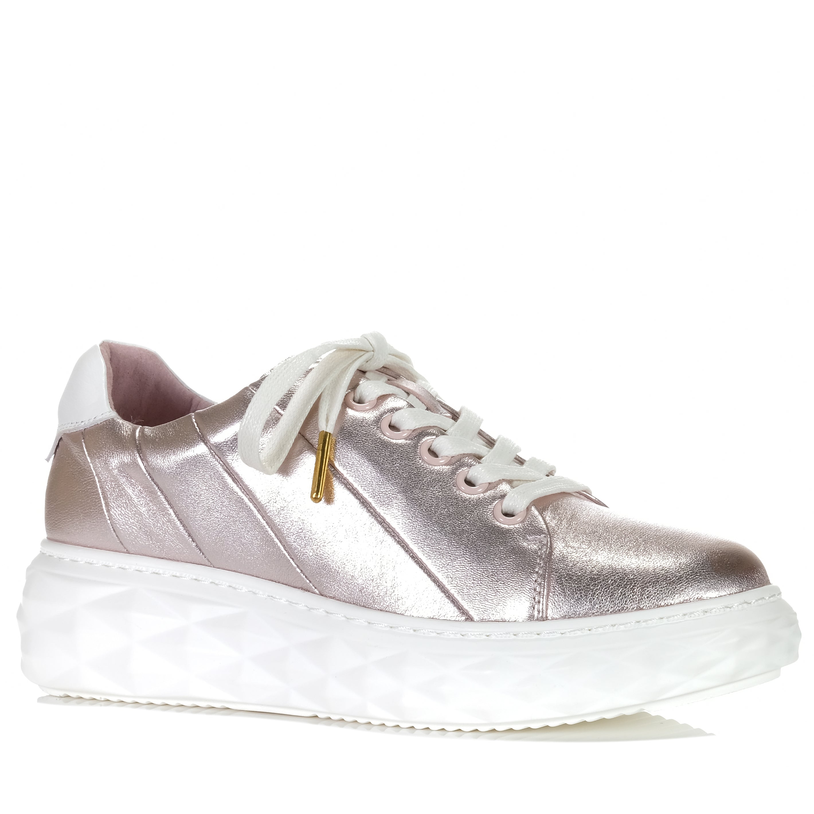 Damen sneaker rosa clearance metallic