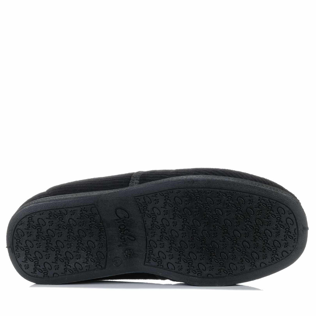 Suede Grosby Men's Sherpa Slippers Grosby Blake Black