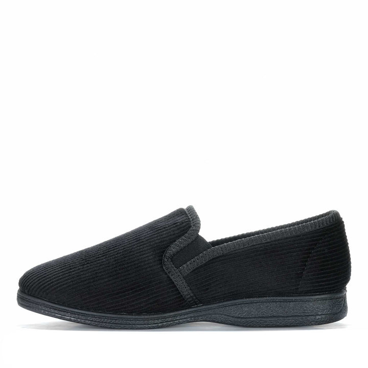 Grosby Blake 2 Black Mens Slippers