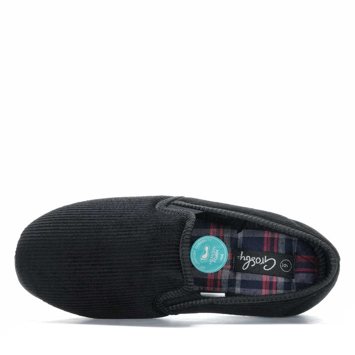 Grosby Blake 2 Black Mens Slippers