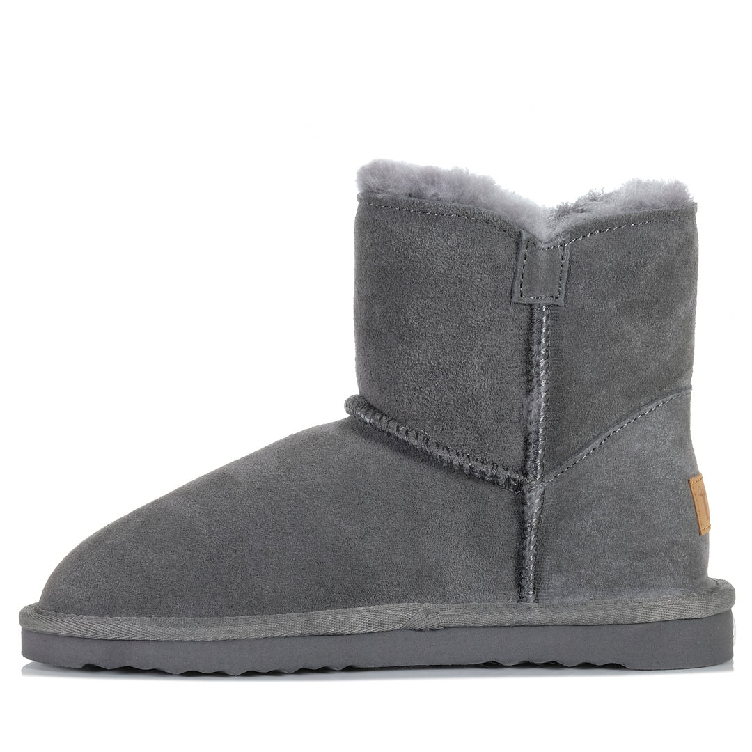 Grosby Button Ugg Dark Grey