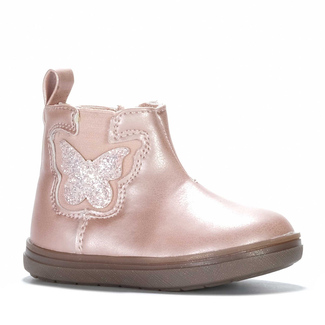 Grosby Emmie Pink Shimmer Toddler Boots