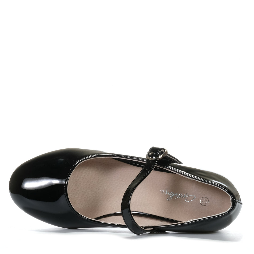 Grosby Ramona Black, 1 UK, 13 UK, 2 UK, 3 UK, 4 UK, 5 UK, black, Grosby, kids, shoes, youth