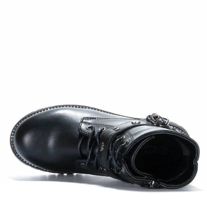 Grosby Rebel Black Youth Boots