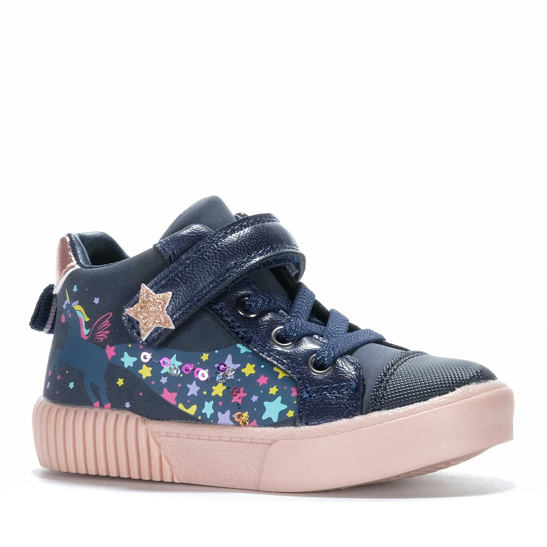 Grosby Unnie Navy Toddler Boots