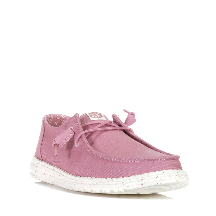 Hey Dude Womens Wendy Stretch Canvas Foxglove Pink