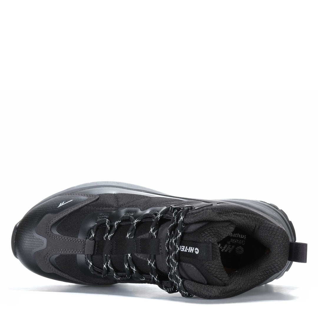 Hi-Tec Cascade Waterproof Black/Charcoal Mens Walking & Running