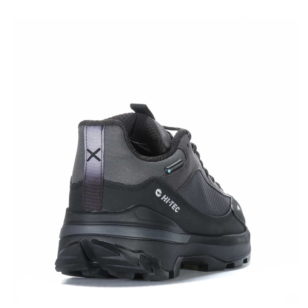 Hi-Tec Crest Black/Charcoal Mens Walking & Running