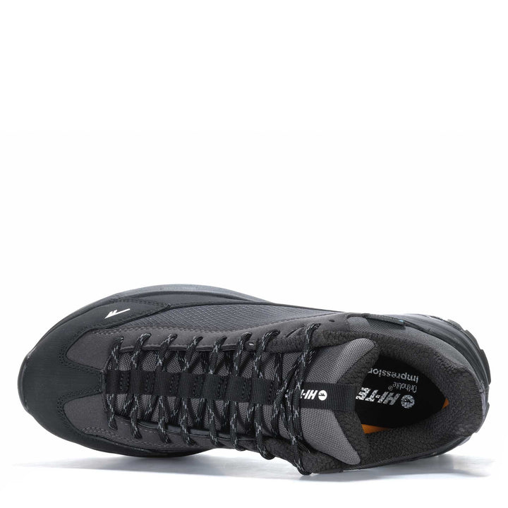 Hi-Tec Crest Black/Charcoal Mens Walking & Running