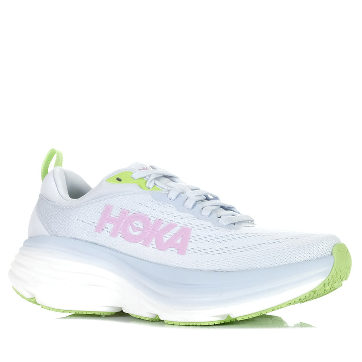 Hoka Bondi 8 Womens Sea Ice/Pink Twilight, 10 US, 10.5 US, 11 US, 6 US, 6.5 US, 7 US, 7.5 US, 8 US, 8.5 US, 9 US, 9.5 US, blue, Hoka, running, sports, walking, womens