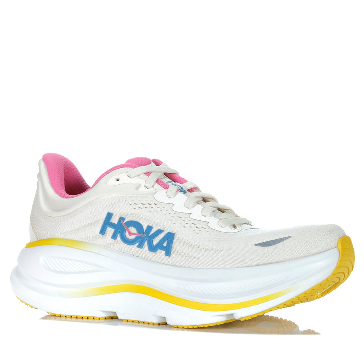 Hoka Bondi 9 Wide Womens Alabaster/Birch Womens Sports