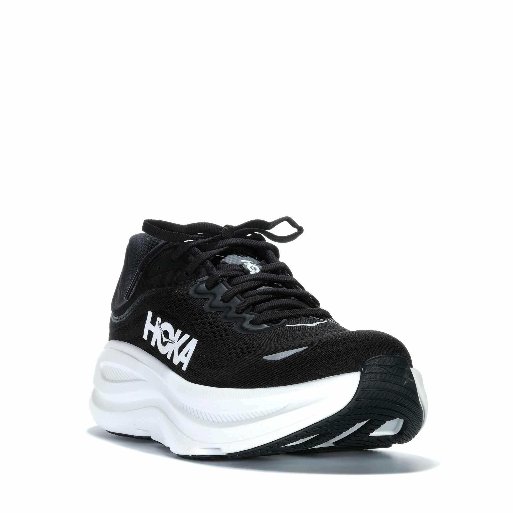 Hoka Bondi 9 Wide (2E) Black/White | Frames Footwear