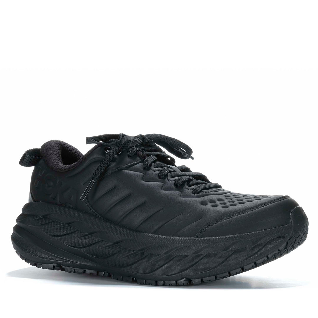Hoka Bondi SR Wide (2E) Mens Black/Black Mens Walking & Running