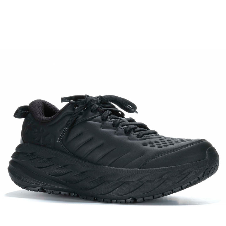 Hoka Bondi SR Wide (2E) Mens Black/Black Mens Walking &amp; Running