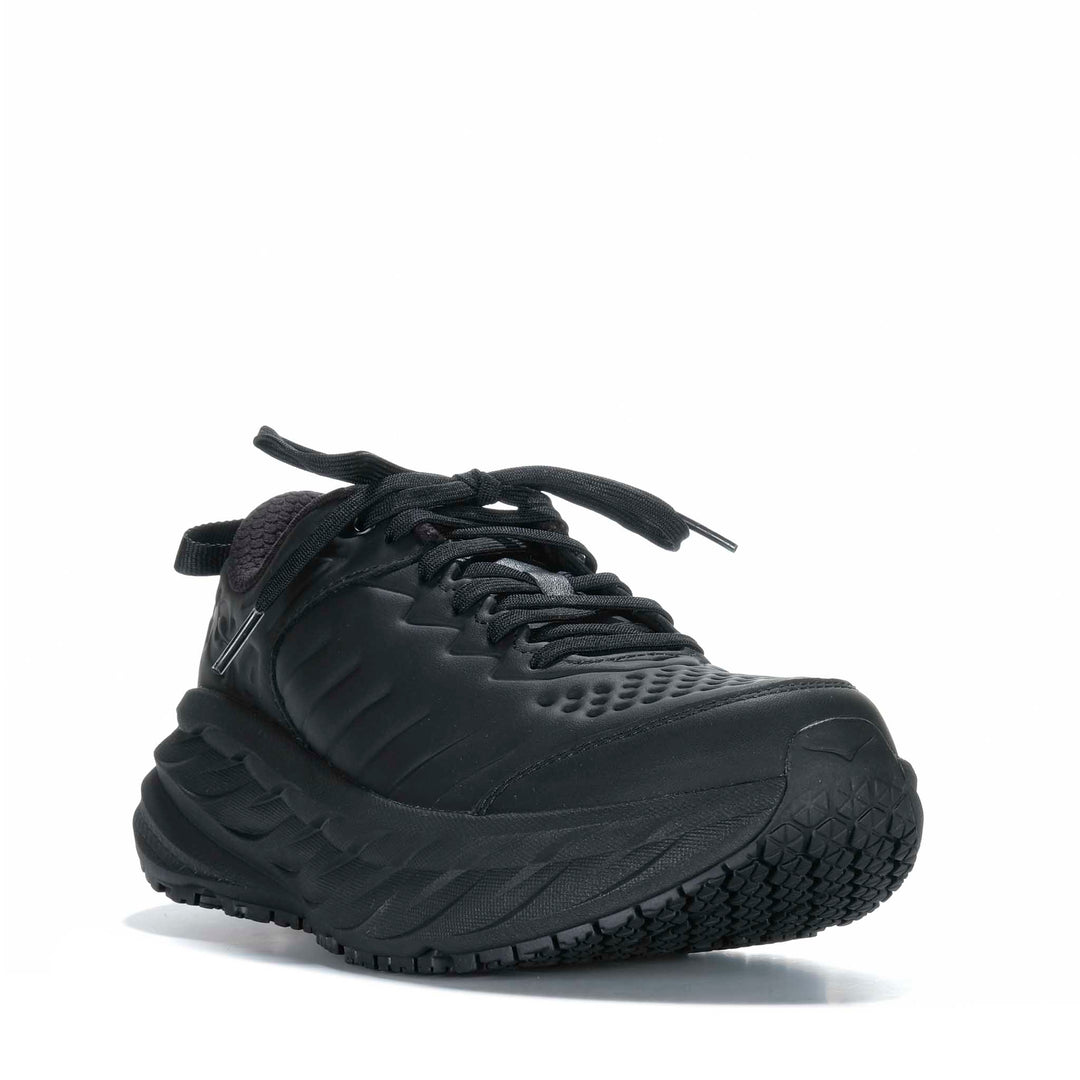 Hoka Bondi SR Wide (2E) Mens Black/Black Mens Walking &amp; Running