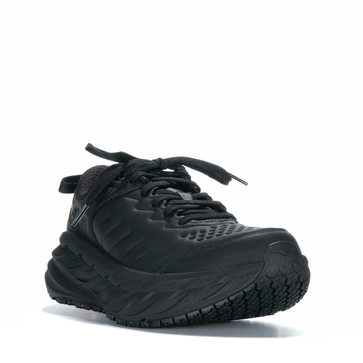 Hoka Bondi SR Wide (2E) Mens Black/Black Mens Walking &amp; Running