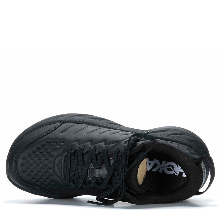Hoka Bondi SR Wide (2E) Mens Black/Black Mens Walking &amp; Running