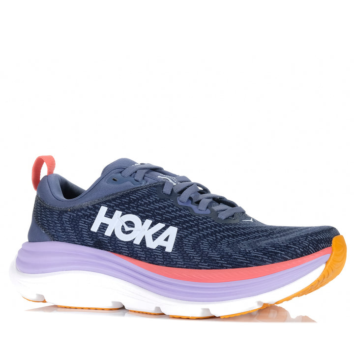 Hoka Gaviota 5 Wide Anchor/Grapefruit