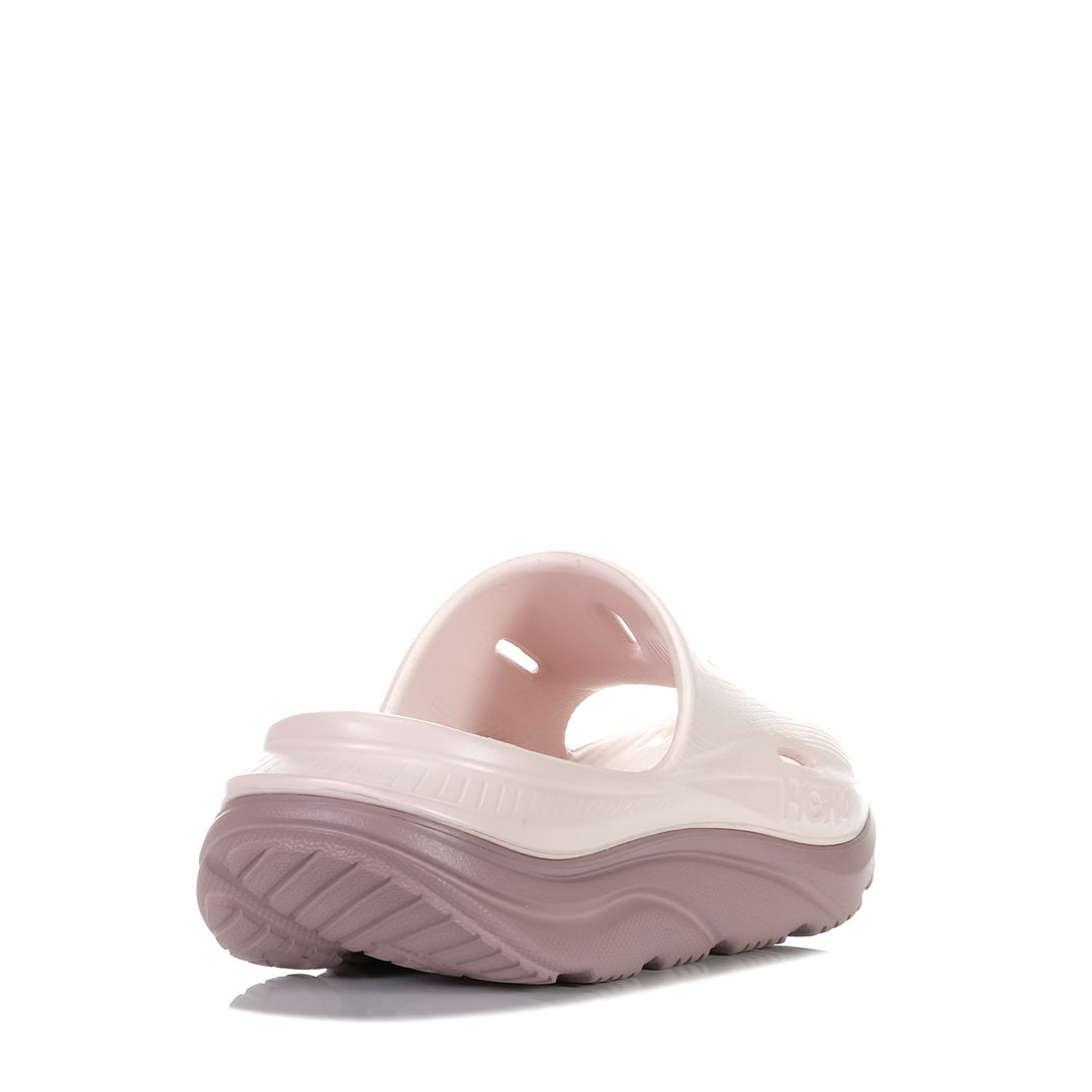 Hoka Ora Recovery Slide 3 Cosmic Pearl/Quartzite, Womens, flats, hoka, pink, sandals, wide, womens