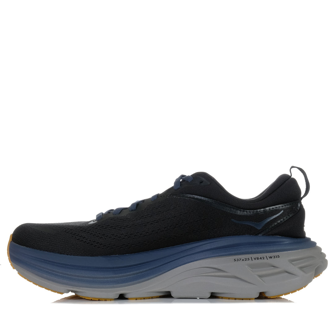 Hoka Bondi 8 Black/Iron Ore, Mens