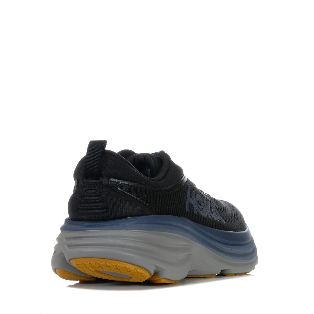 Hoka Bondi 8 Black/Iron Ore, 10 US, 10.5 US, 11 US, 11.5 US, 12 US, 13 US, 8 US, 8.5 US, 9 US, 9.5 US, black, Hoka, mens, multi, sports, walking, wide