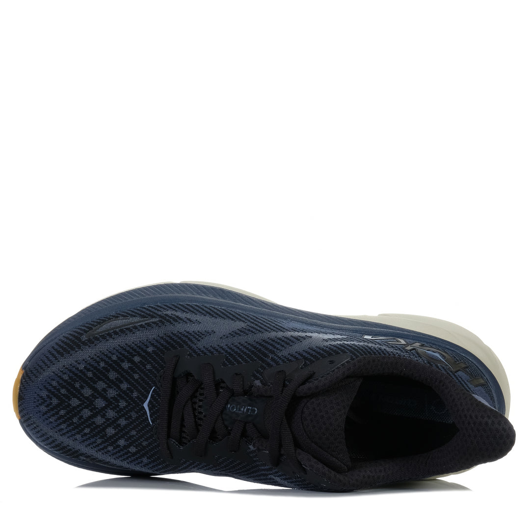 Hoka Clifton 9 Black/Varsity Navy, 10 US, 10.5 US, 11 US, 11.5 US, 12 US, 13 US, 8 US, 8.5 US, 9 US, 9.5 US, black, blue, Hoka, mens, multi, running, sports, wide