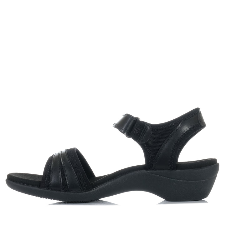 Hush Puppies Amazing Black, Womens, black, flats, hush puppies, sandals, wide, womens