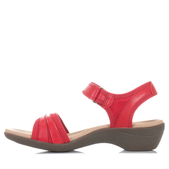 Hush Puppies Amazing Red Maple, Womens, flats, hush puppies, red, sandals, wide, womens