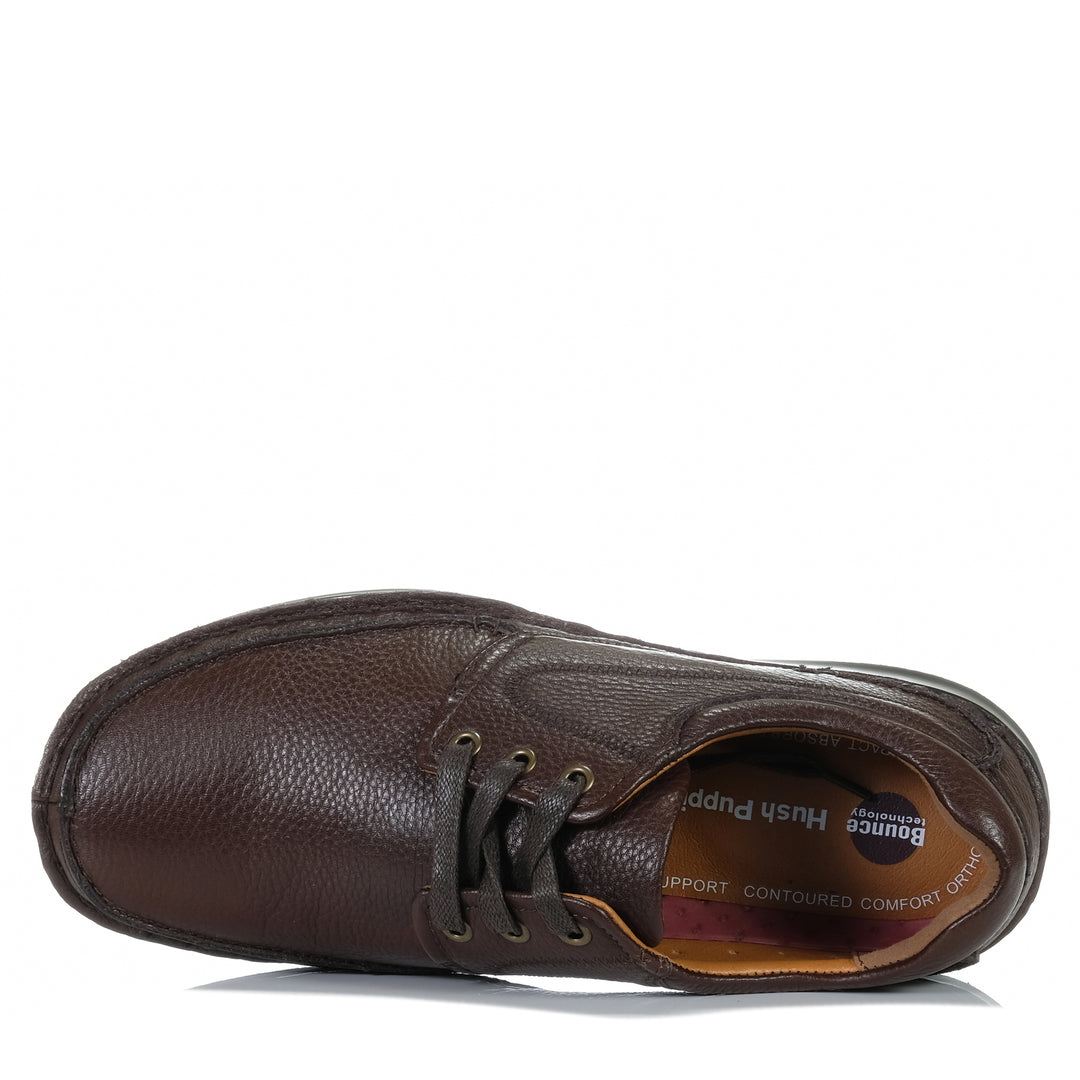 Hush Puppies Borrow Brown, Mens, Brown, Casual, Dress, Lace, Mens, Shoes, wide