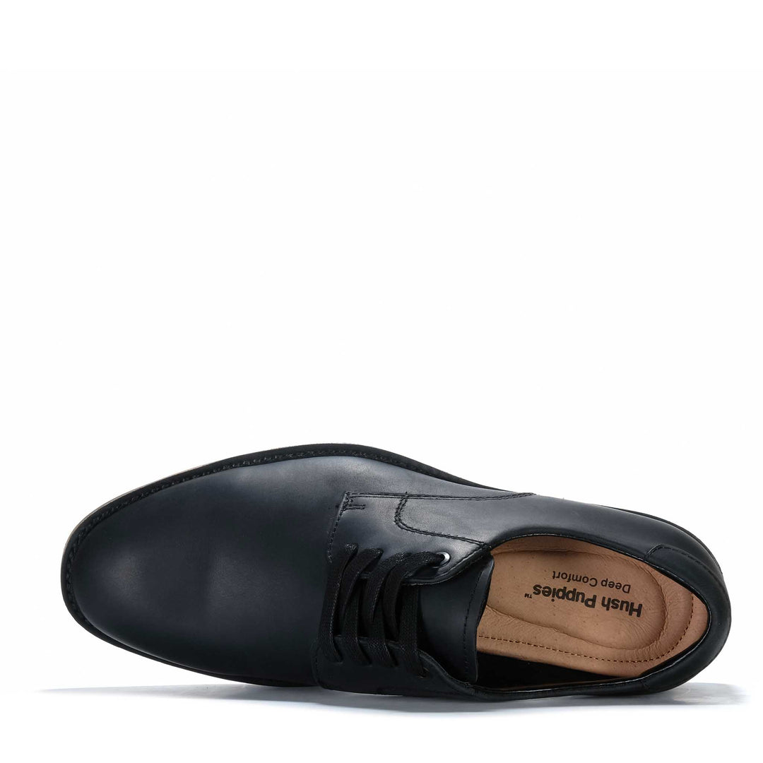 Hush Puppies Gobi Black Mens Shoes