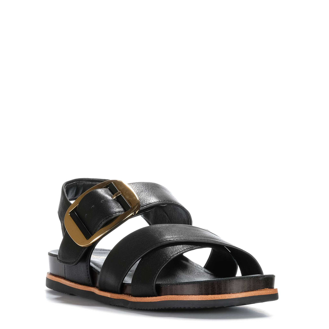 Hush Puppies Jester Black Womens Sandals