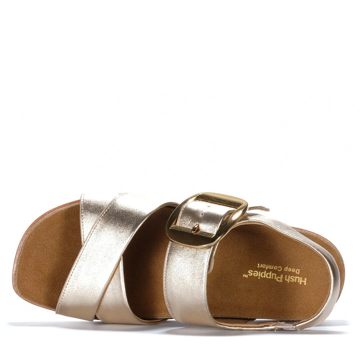 Hush Puppies Jester Soft Gold Womens Sandals