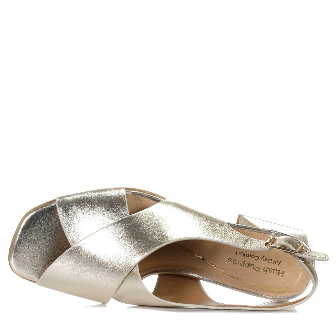 Hush Puppies Karisma Champagne, Womens, heels, hush puppies, metallic, sandals, womens