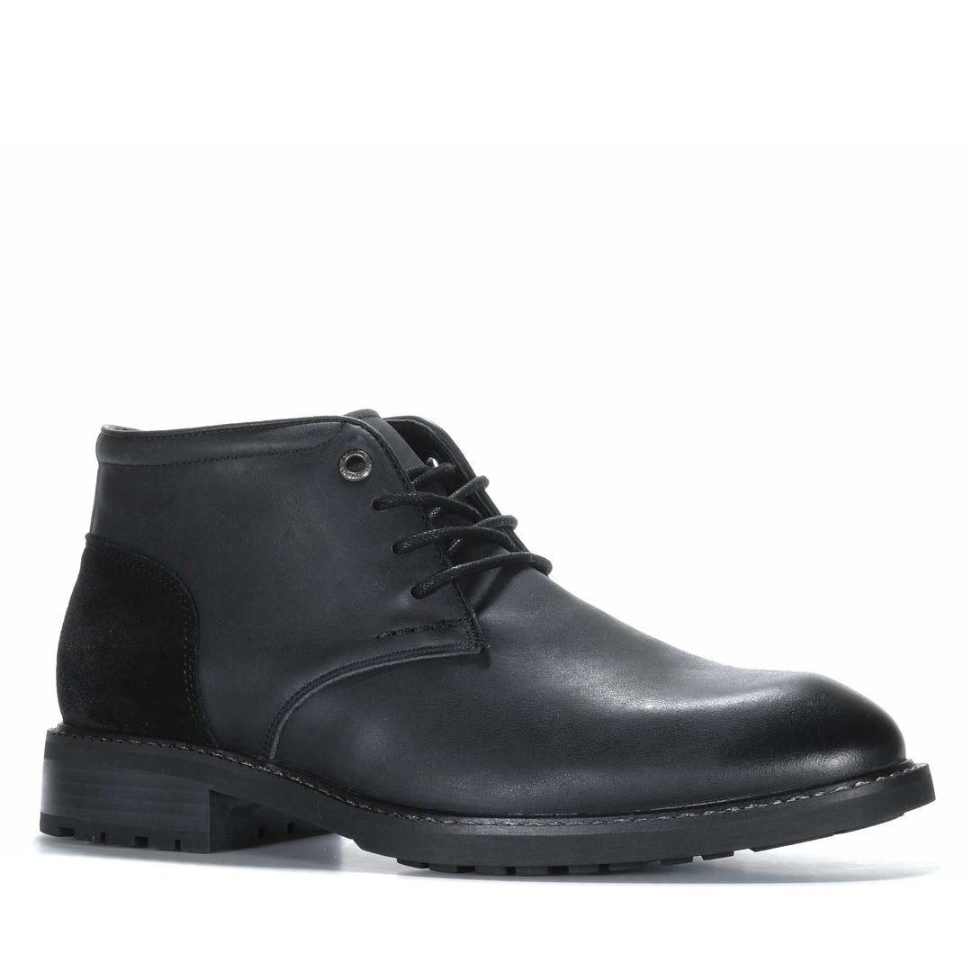Hush Puppies Lynx Black Mens Boots