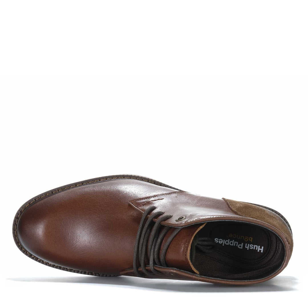 Hush Puppies Lynx Brown Mens Boots