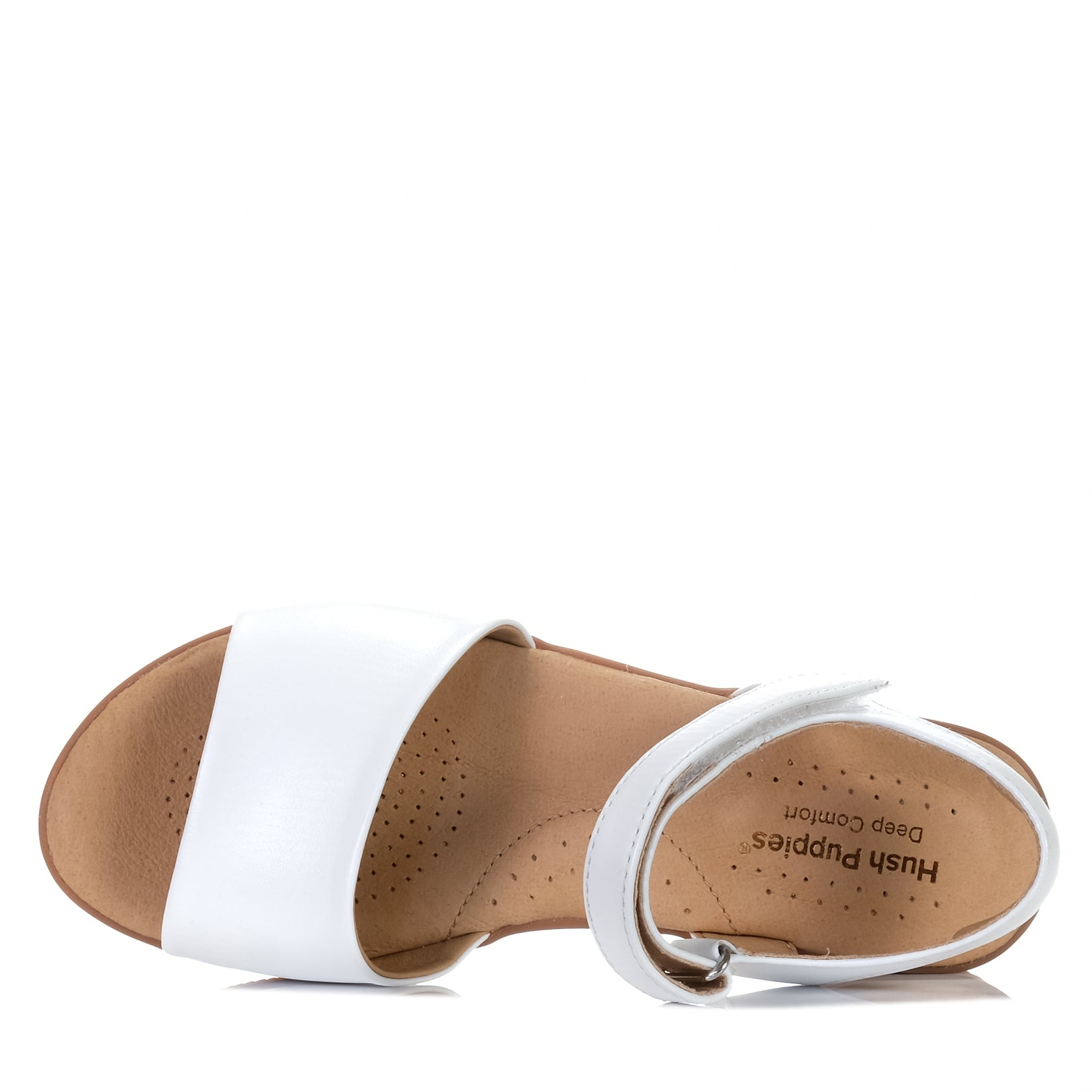 Hush puppies white sandals hotsell