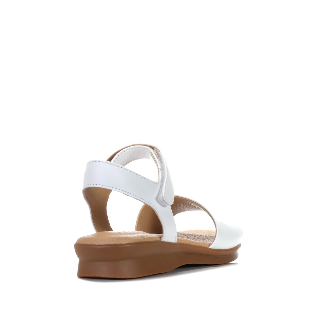 Hush Puppies Nigella PL White, Womens, flats, Hush Puppies, sandals, white, wide, womens