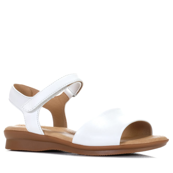 Hush Puppies Nigella PL White, Womens, flats, Hush Puppies, sandals, white, wide, womens