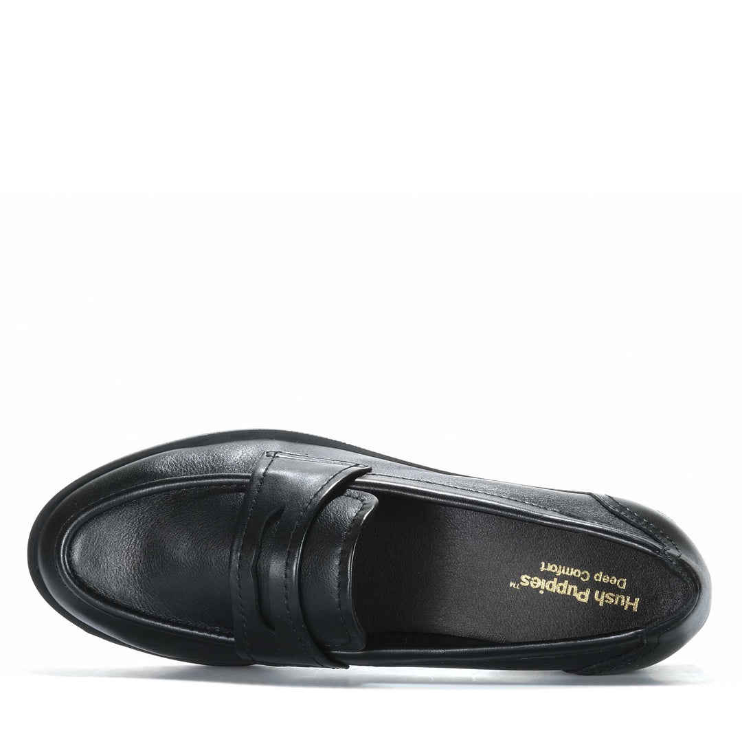 Hush Puppies Norma Black Womens Shoes