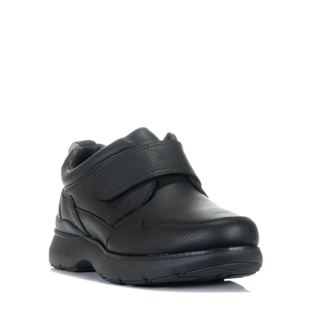 Hush Puppies Reach Black, Mens, black, casual, dress, hush puppies, mens, shoes, wide