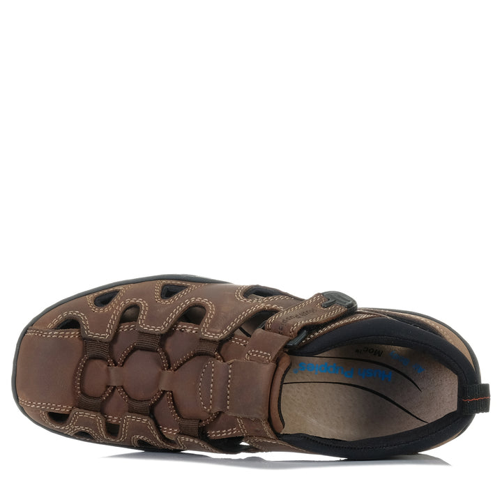 Hush Puppies Sentry Brown, 10 uk, 11 uk, 12 uk, 13 uk, 6 uk, 7 uk, 8 uk, 9 uk, brown, hush puppies, mens, sandals, wide