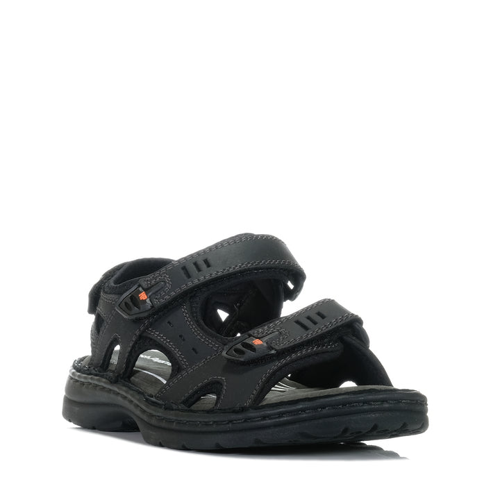 Hush Puppies Simmer Black, 10 uk, 11 uk, 12 uk, 13 uk, 14 uk, 6 uk, 7 uk, 8 uk, 9 uk, black, hush puppies, mens, sandals, wide