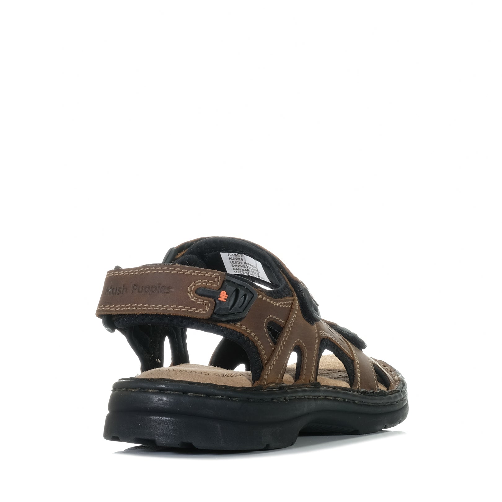 Hush puppies men's leather sandals best sale